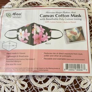 Nani Island Canvas Cotton Mask with Breathable Poly Cotton Lining